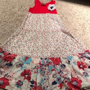Girls twirls and twigs maxi dress size 6